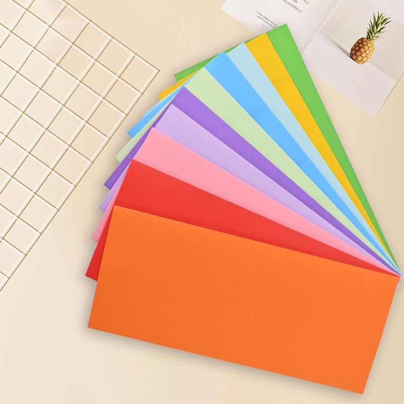 xflyxin 50 packages #10 Business envelopes, Mailing Envelopes, Self-adhesive standard Envelopes, for personal and business use, checks, mailing letters, invoices,4 1/8 x 9 1/2 inches (colored) - Image 3